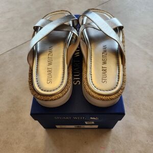 Stuart Weitzman Silver Women's Sandals
